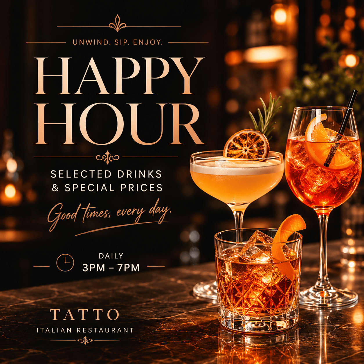 Happy Hour promotion