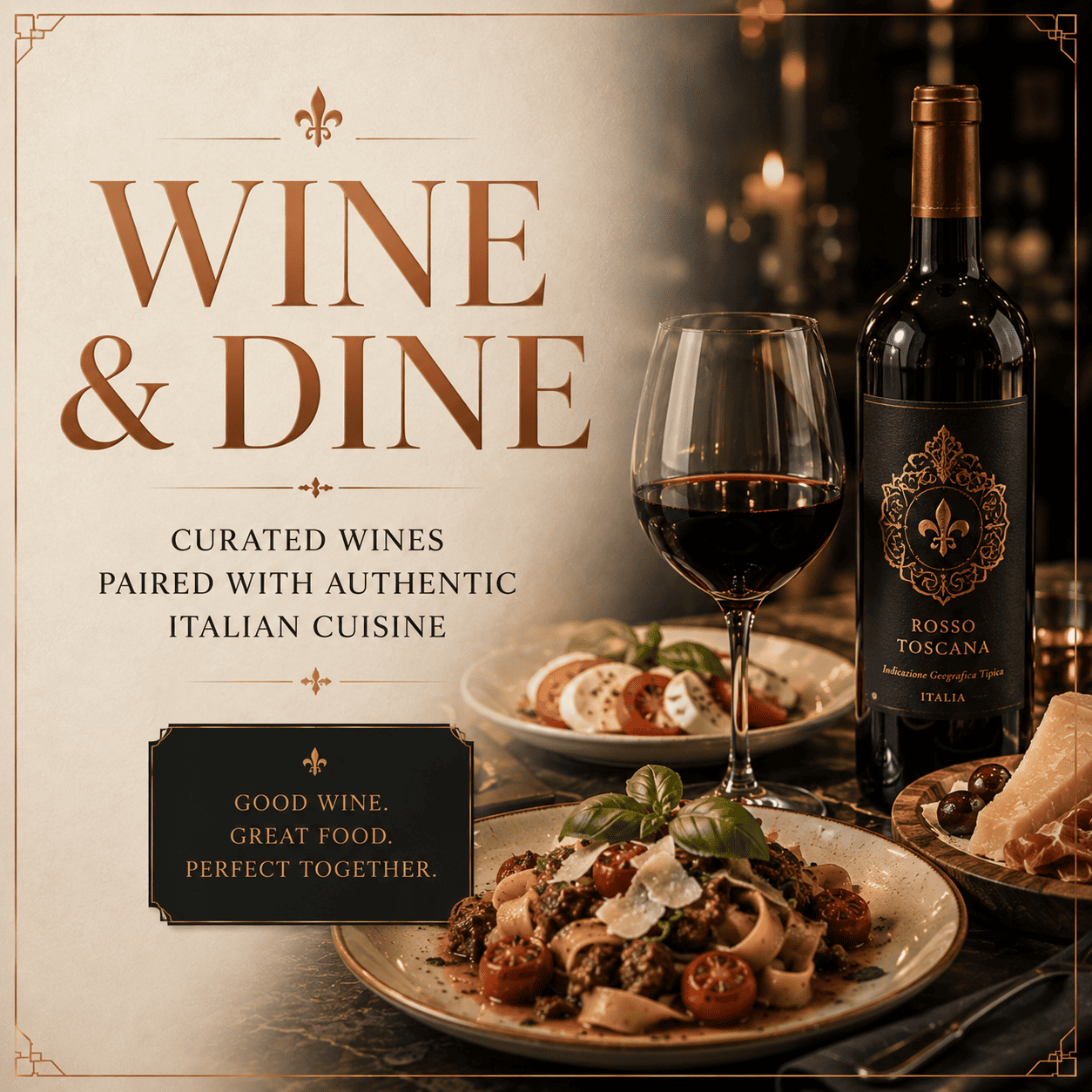 Wine and Dine promotion